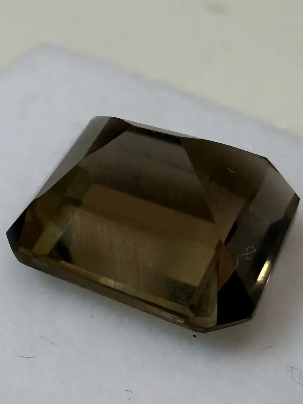 Smoky Quartz Emerald-Cut Gemstone